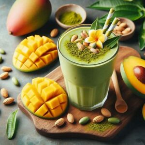 Tropical Mango Matcha Smoothie Bliss