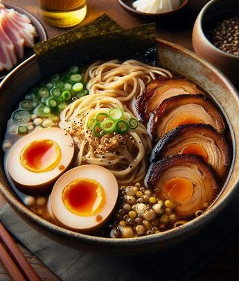 Miso Ramen with Marinated Egg