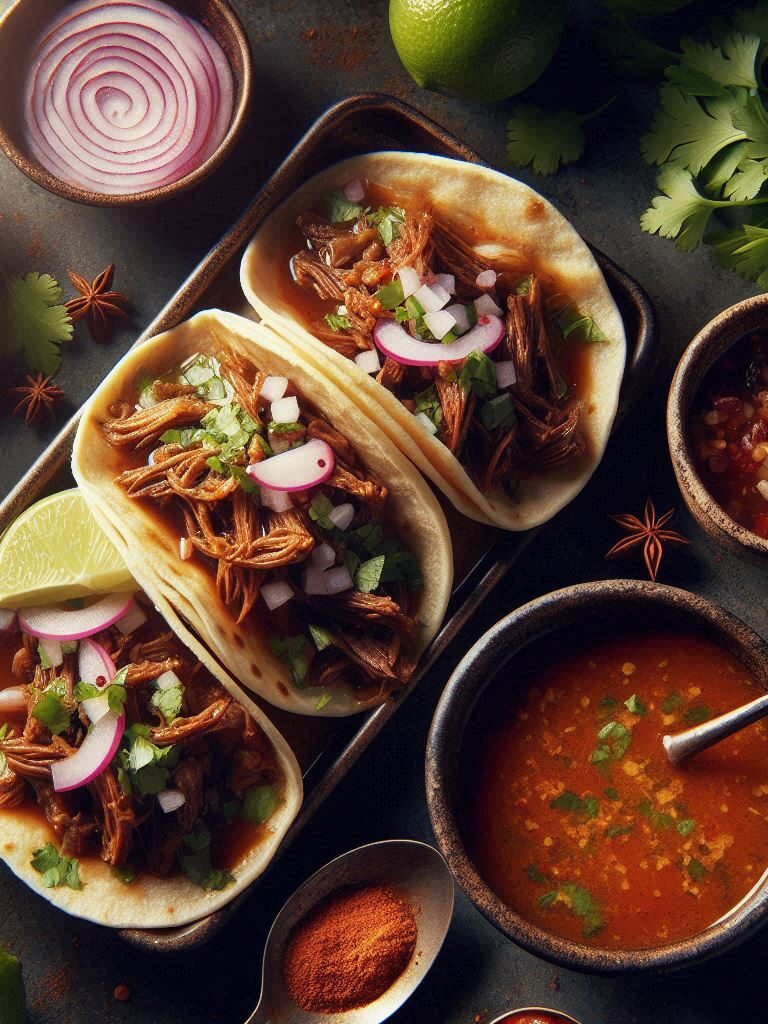 Birria Tacos with Consommé Dip