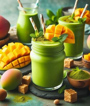 Tropical Mango Matcha Smoothie Bliss