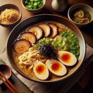 Miso Ramen with Marinated Egg