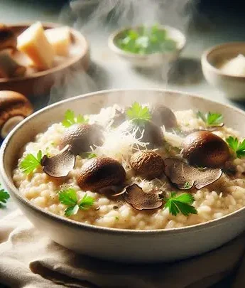 Savory Mushroom and Truffle Risotto