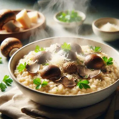 Savory Mushroom and Truffle Risotto