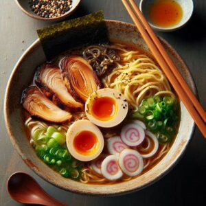 Miso Ramen with Marinated Egg