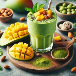 Tropical Mango Matcha Smoothie Bliss