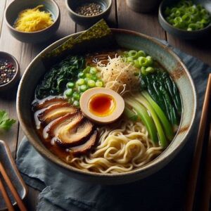 Miso Ramen with Marinated Egg