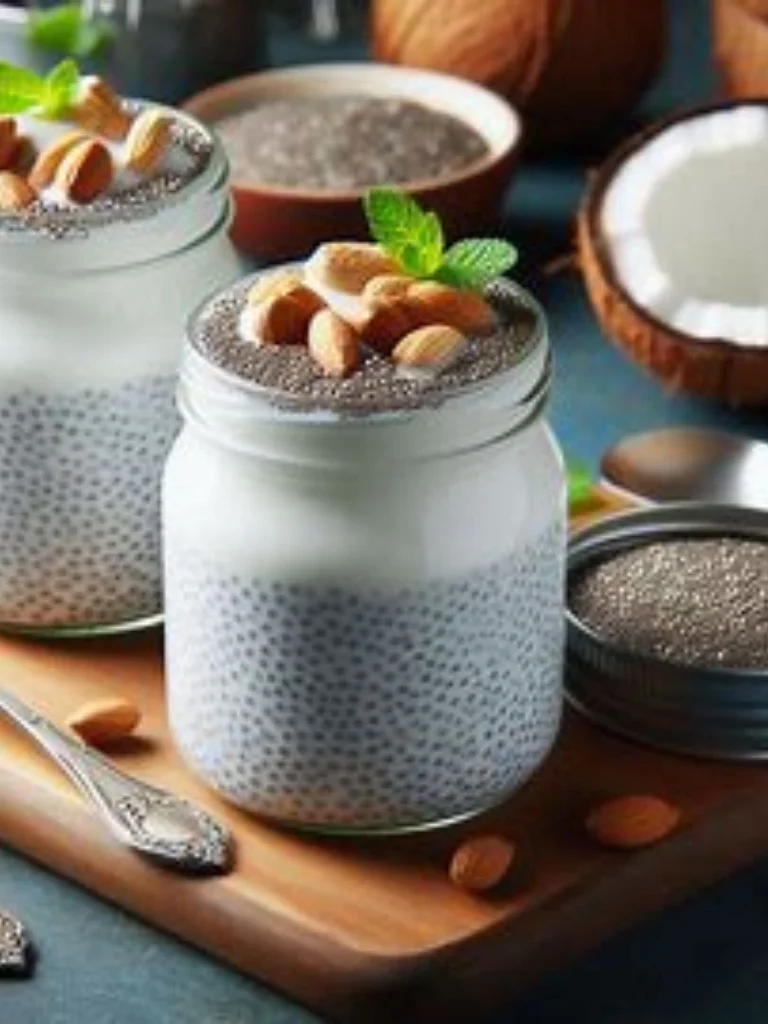 chia pudding with canned coconut milk