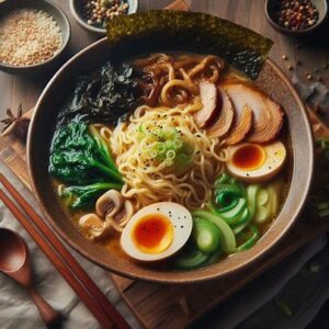 Miso Ramen with Marinated Egg