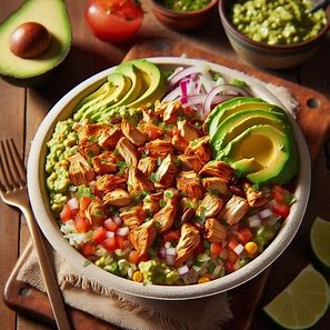 Chipotle Chicken and Avocado Burrito Bowls