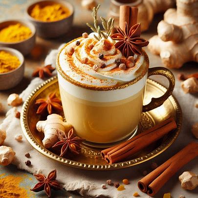 Spiced Turmeric Ginger Latte Delight