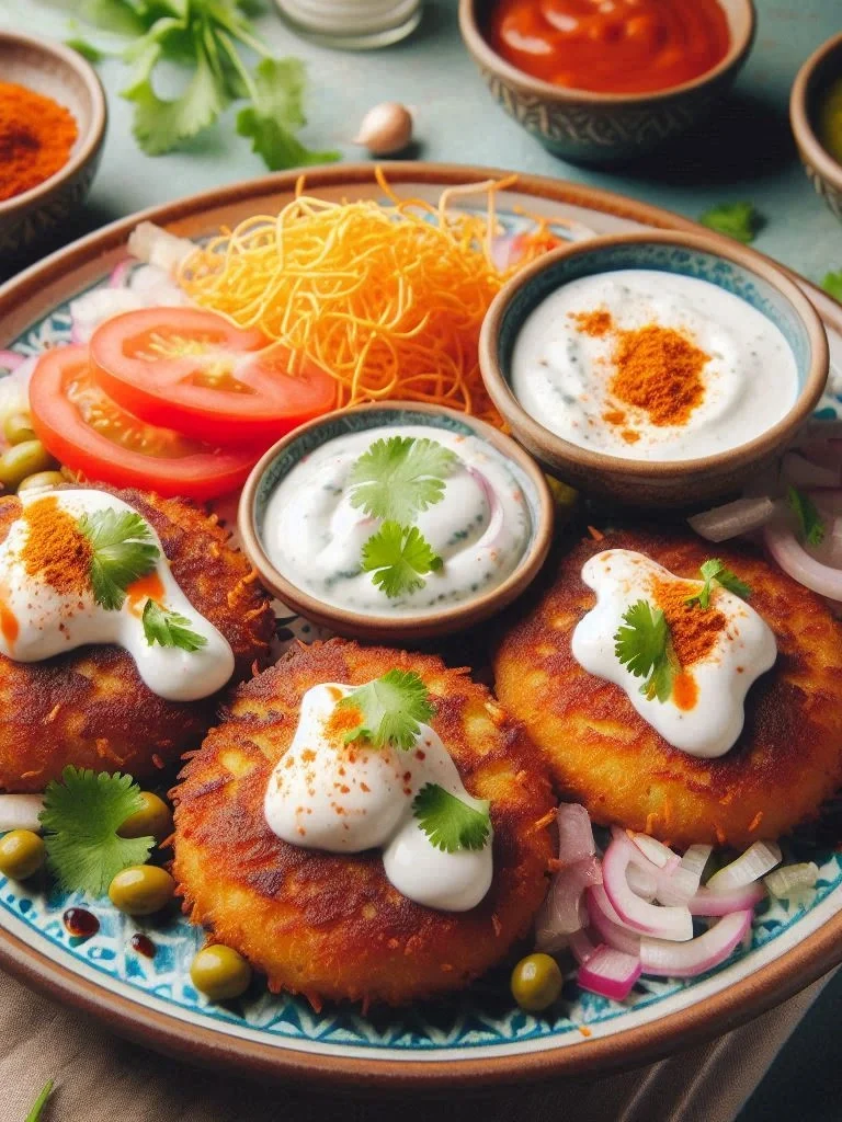 Tangy Cutlet Chaat Recipe